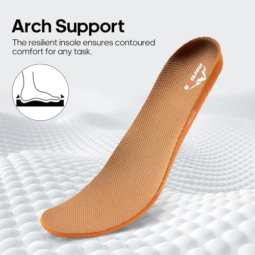 NORTIV 8 Men's Breathable Military Tactical Combat Boots Side Zipper Arch Support Leather Lightweight Motorcycle Work Hiking Boots 8 Inches DesertStorm,Size 11,Coyote,NMUMMT2501