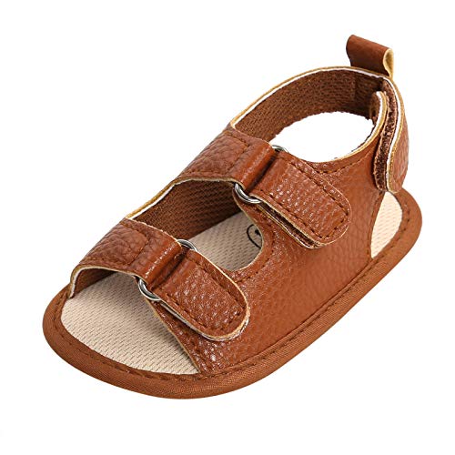Baby Double Buckles Non-Slip Sandals Rubber Soft Sole Boys Girl Shoes Prewalker Breathable Outdoor Beach Flat