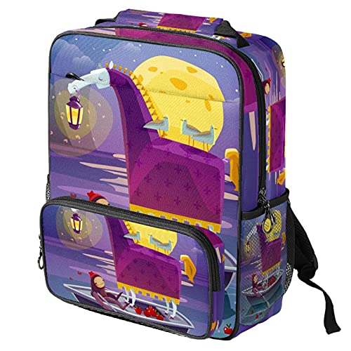Sac à dos ordinateur portable sac de travail tendance pour femme fille homme anime