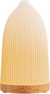 Cavir Diffuseur d'Huiles Essentielles, 100ml Aromathérapie Diffuseur d'Aromathérapie avec Brumisateur à Froid, 7 Lumières Changeantes et 4 Réglages de Temps - pour la Maison et Le Bureau
