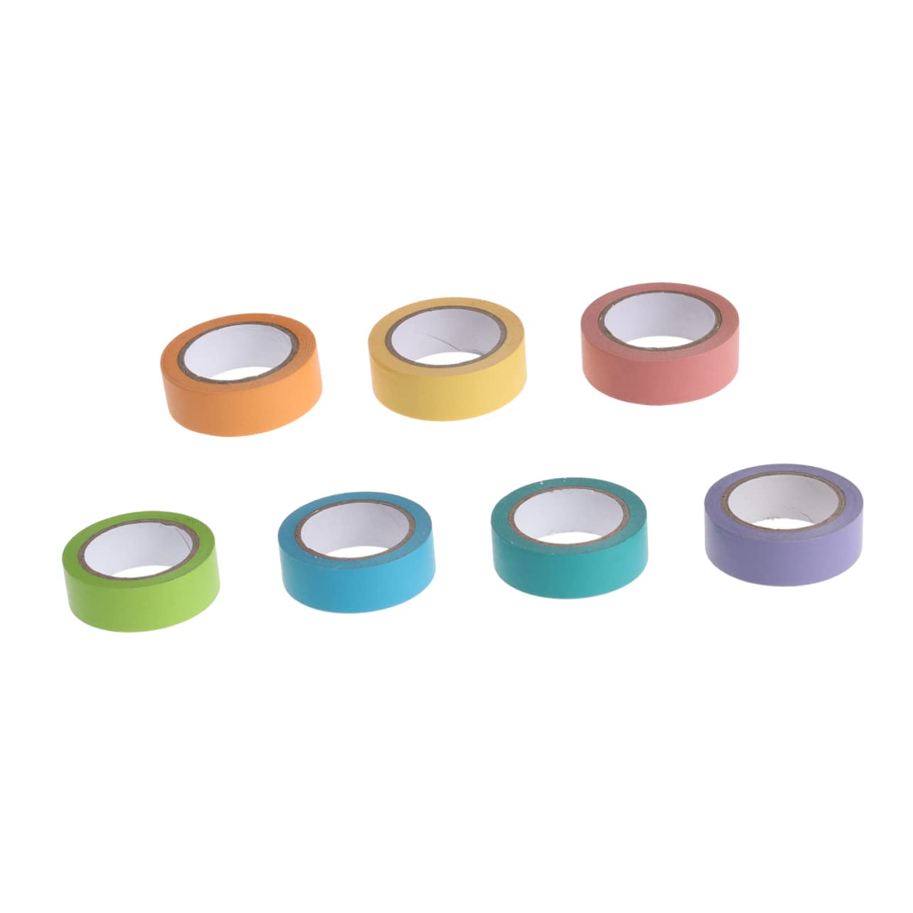 STOBOK 21rollen Buntes Washi Tape Dekoratives Klebeband Regenbogenfarben Für Scrapbooking Basteln Und Kreative Projekte