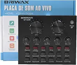 BRIWAX Smart Conjunto Interface V8 Mesa De Som Podcast E Lives
