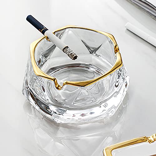 Jinyi2016Shop Decorative Ashtray Ashtray, Crystal Ash Tray Holder For Home Office Tabletop Decoration, Gift Ashtray, Beautiful Decoration Craft Portable Ash Tray (Size : A) #TOP3