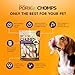 Pork Chomps Baked Pork Skin Dog Chews, 6-inch Twists, Real Sweet Potato Wrap, 4 Count