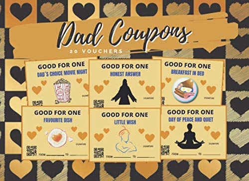 DAD COUPONS: FULL COLOR TICKET BOOK | FATHER´S DAY GIFT | BIRTHDAY | CREATIVE PRESENT FOR YOUR FATHER.
