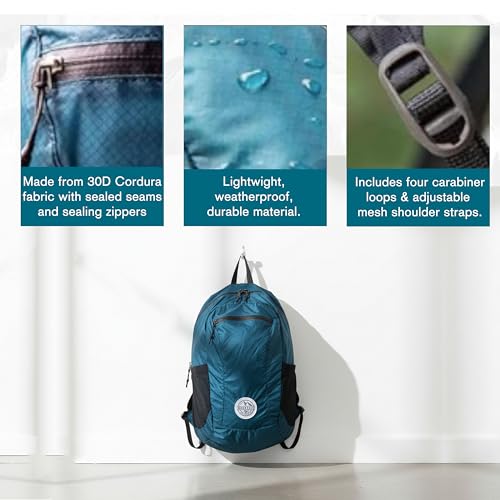 Mochila Ultraligera Plegable 16L para Senderismo y Viaje miniatura 4