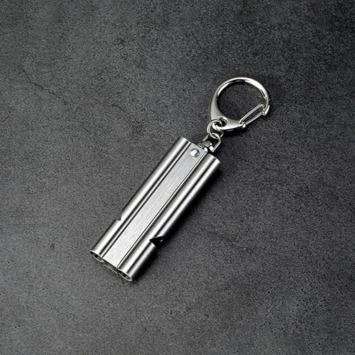 Silbato de acero inoxidable de alto decibel para emergencia y deporte miniatura 7