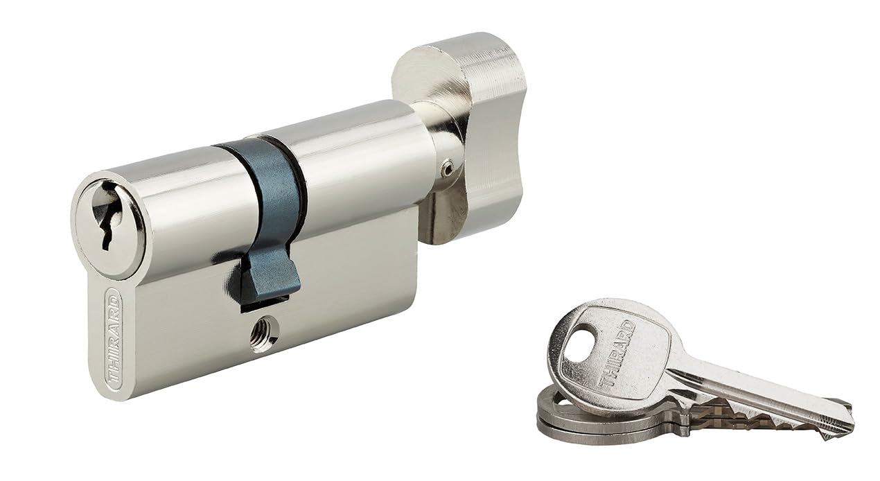 Cylindre Haute Sûreté Thirard 74mm Avec Bouton - 5 Clés Brevetées