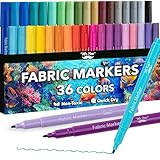 Mr. Pen- Fabric Markers, 36 Pack, Colorful, Fabric Markers Permanent for Clothes for T-Shirts, Bags, Textile, Canvas
