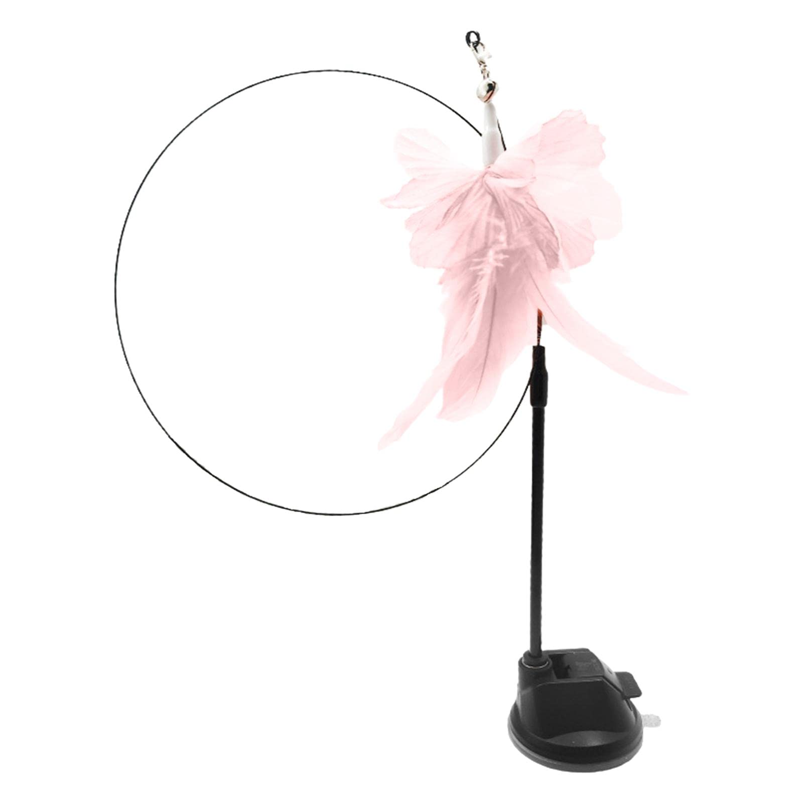 Enakshi Funny Cat Stick Toy Teaser Wand Toy Bells Detachable for Kitten Catch Pink |Pet Supplies | Cat Supplies | Toys