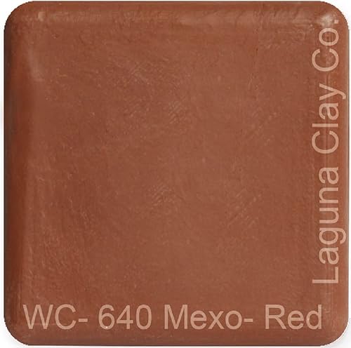 Laguna Arcilla de modelado autoendurecible roja Mexo, se seca durante la noche, sin tóxicos, arcilla autoendurecible sin fuego (25 libras)