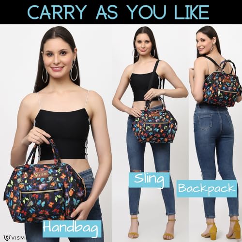 Image of VISMIINTREND Mini Diaper Bag for Baby | Small Nappy Bags for Mother | Maternity Travel Handbag | Hospital Bags for Mom | Baby Shower Gift for Mom | Gifts for New Born Baby Boy Girl