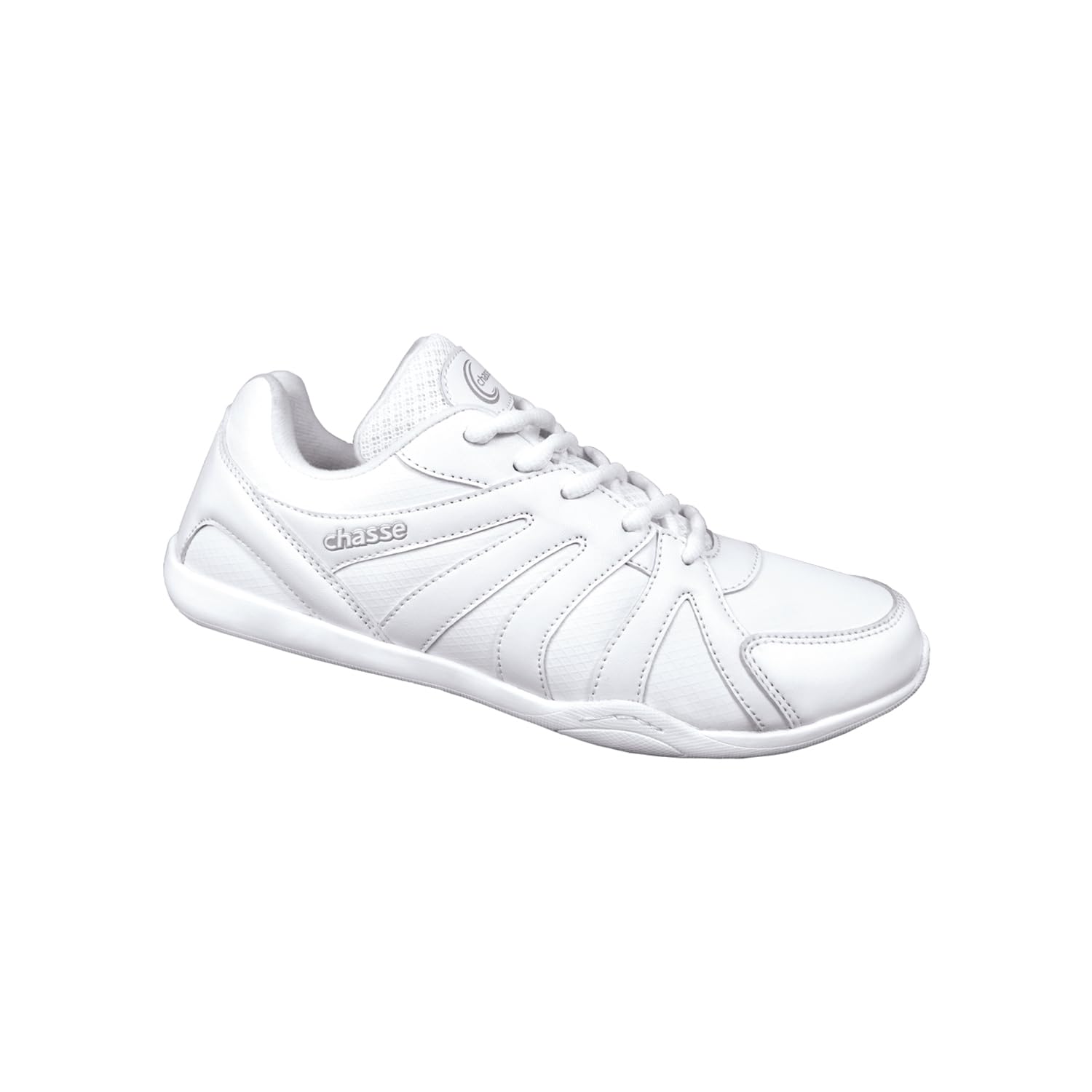 chassé Surge Womens Cheerleading Sneaker - White Low Profile Cheer Shoe - Adult Sizes