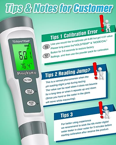 Pmoyoko PH-9901 Digital Ph/Tds Meter thumb #4