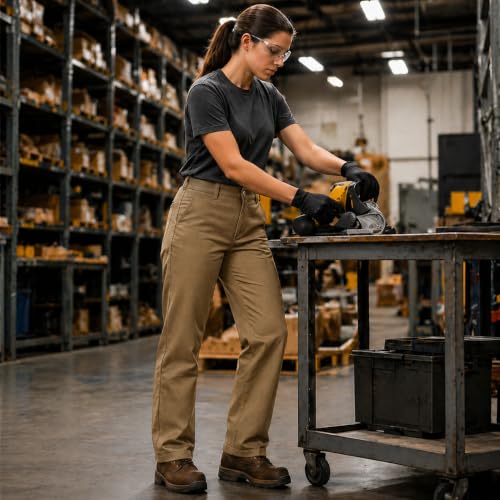 Women's Flex Original Fit Work Pants, Desert Sand, 10 RG - image 3