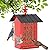 Putago Bird Feeders for Outdoors, Metal Bird Feeder Suet Feeders for Outside Hanging, Large Capacity Wild Bird Feeder for Finch, Cardinal, Chickadee, Woodpecker