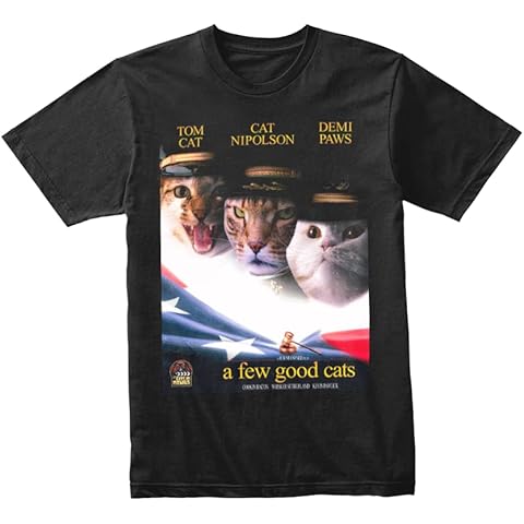 Cats in Movies Retro T-Shirt for Cat Lovers Cover