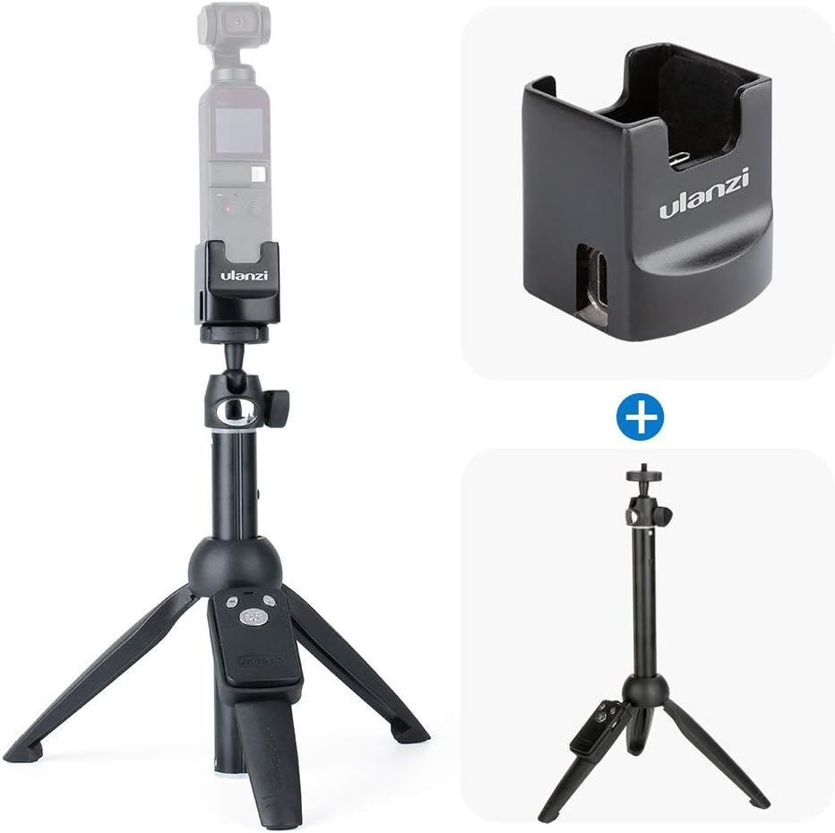 OP-2 Charge Base for DJI OSMO Pocket with Extendable 36" Tripod W BallHead for Selfie Video Shooting Handheld Gimbal OSMO Pocket USB-C Charging Holder
