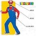 Disguise Super Mario Bros. Mario Costume, Official Licensed Super Mario Bros. for Adults, Medium (38-40)