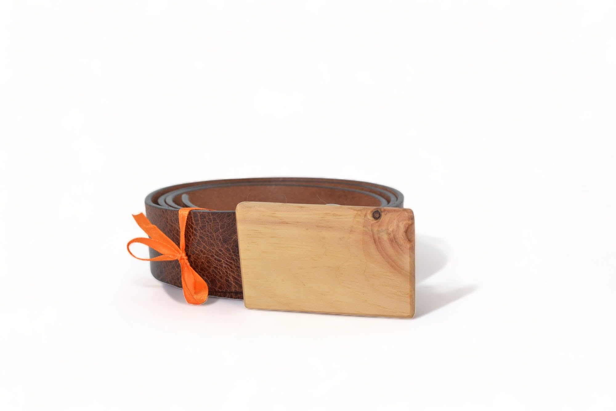 Holz Gürtel - Büffelleder - Holzgürtel - Gürtelschnalle aus Holz - Handarbeit Zirbe Zirbenholz Geschenk Geschenkidee Männergürtel geölt Natur handmade Unikat modern