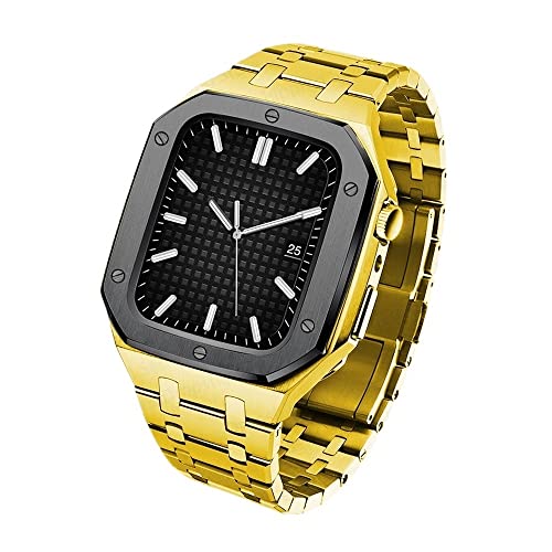 Kit de modification Apple Watch résistant aux chocs : sublimez votre montre avec l'acier de luxe
