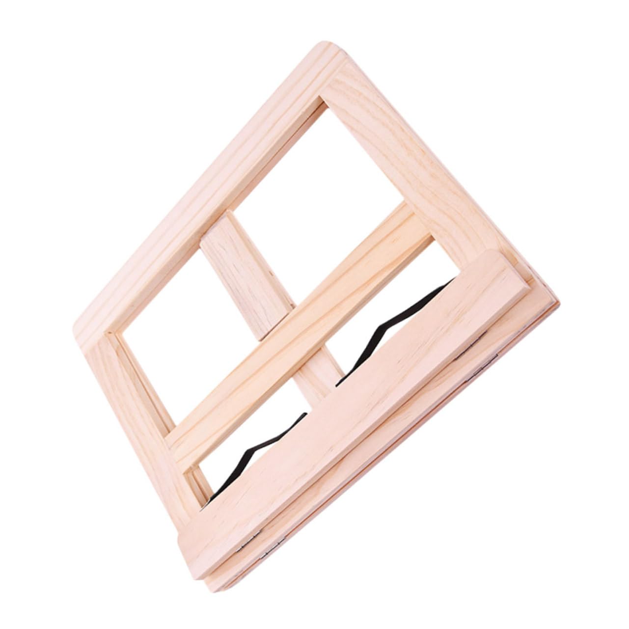 Soporte para Libros Ajustable de Madera Beige para Lectura