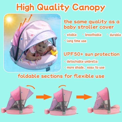 image for V Convey Mambobaby Float with Canopy and Tail New Upgraded Non-Inflata