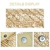 EVEOUT Sac à Main de Soirée en Paille tressée pour Femme Pochettes de Fête Mariage Paille d'été Sac de Vacances Plage Beige #4