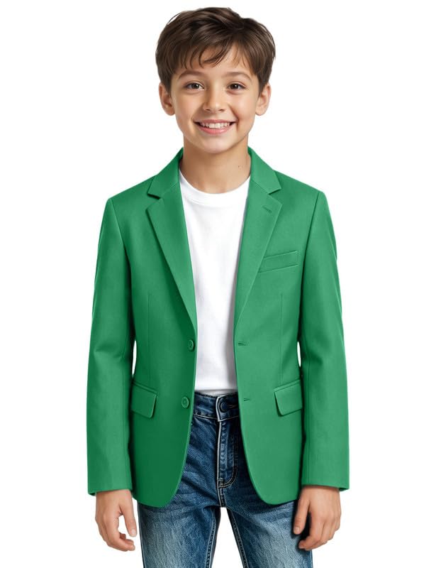 Image of Visaccy Boys Suit Jacket Toddler Formal Blazer Slim Fit Sport Coat for Kids