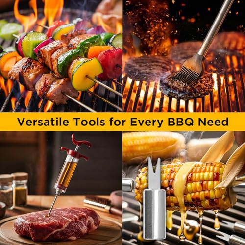 Image of Kaluns 236 PCS Ultimate Grill Master Gift Set - Complete BBQ Accessories Kit with Virtually Everything Needed for Grilling, Smoking & BBQ