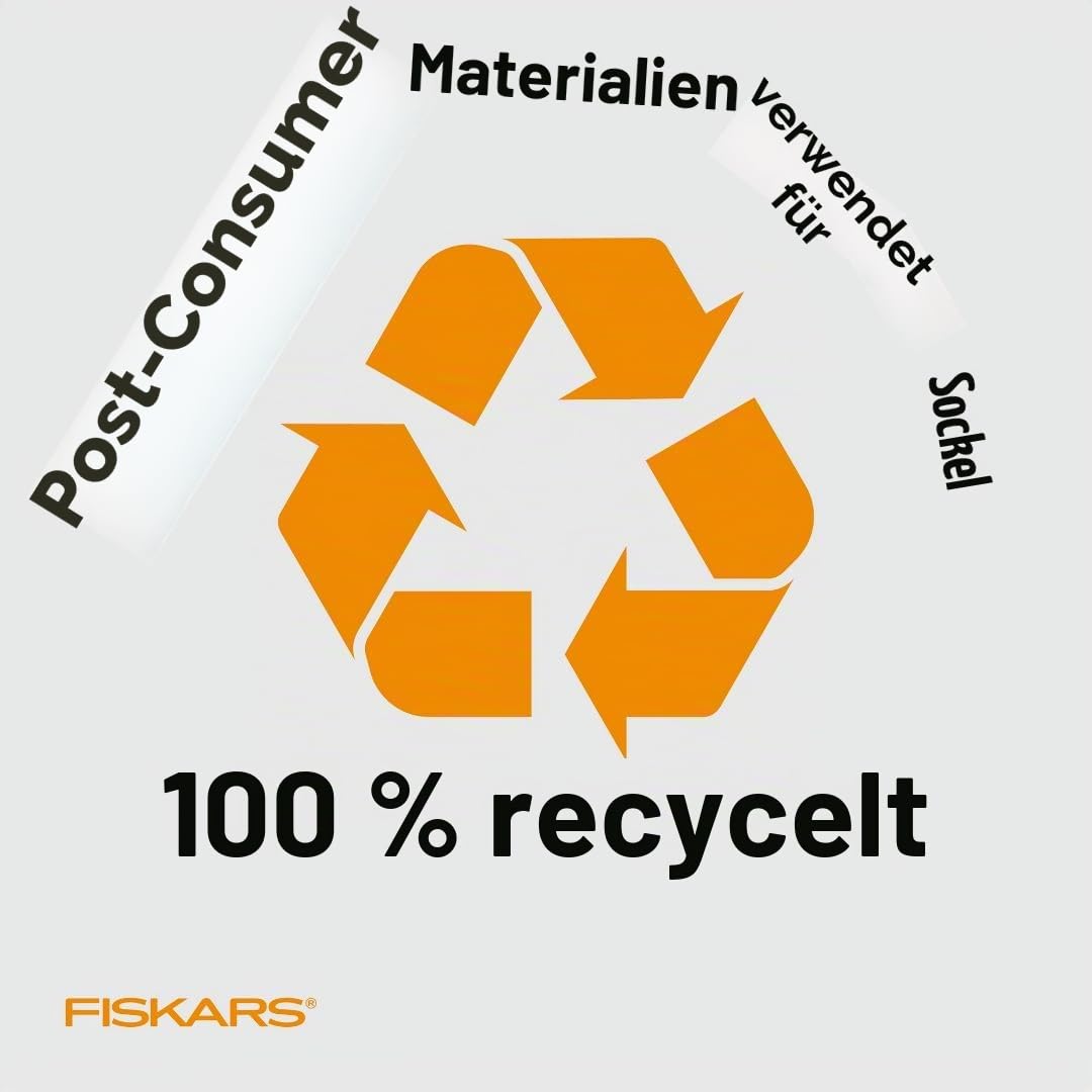 Fiskars Recycelter SureCut™ tragbarer Papierschneider, 30,5 cm Schnittlänge, Papierschneider für Bastel- und Büroarbeiten, mit Gitterlinien, Schwarz
