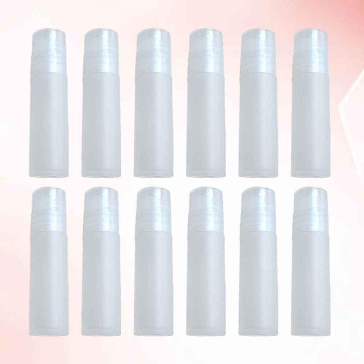 Weiße Pp Rollflaschen Tragbare Kleine Fläschchen 100 Stück 5ml für Präzise Anwendung Nachfüllbare Ballflaschen zum Reisen für Parfüm und Andere Flüssigkeiten