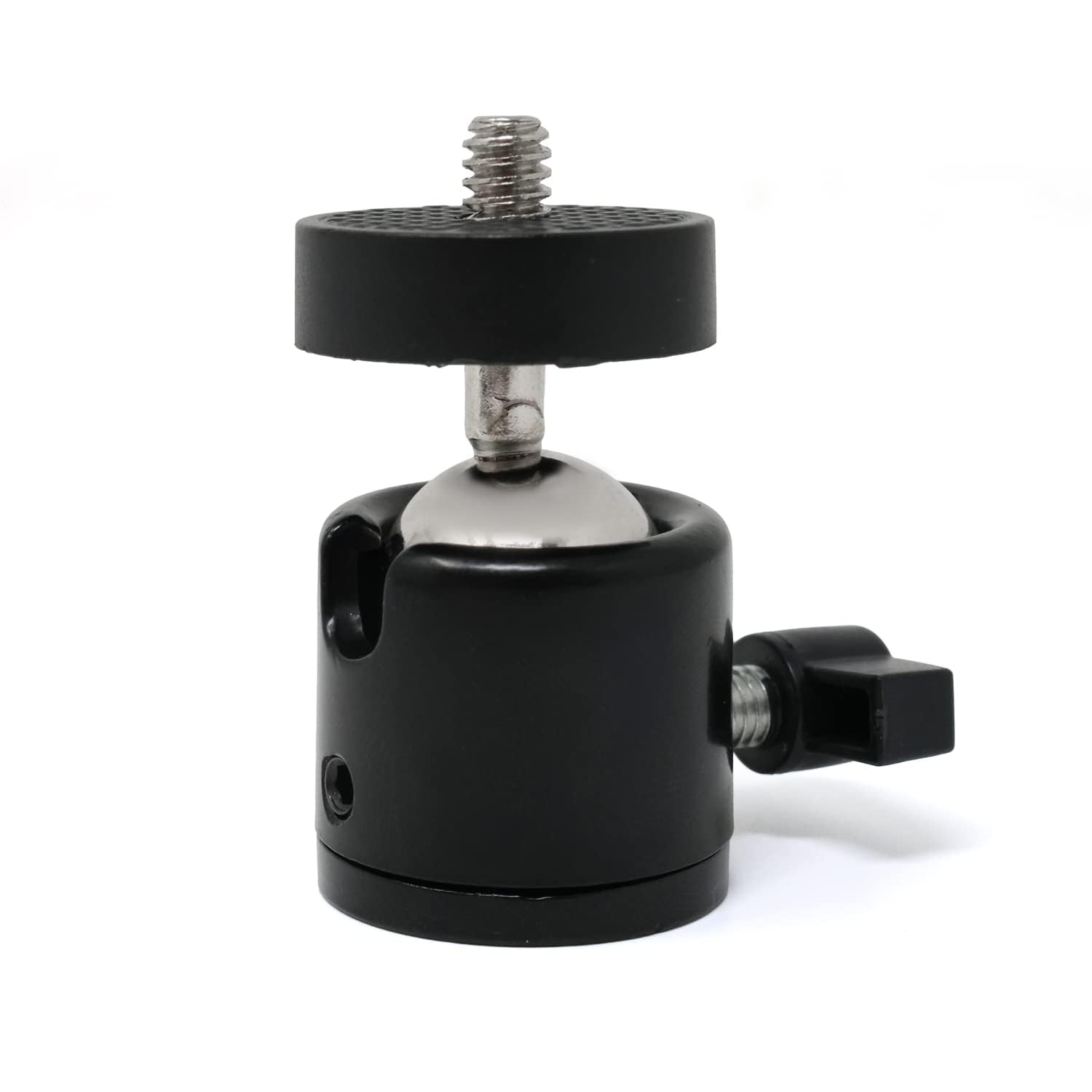 1PCS 1/4 Inch to 3/8 Inch 360�� Black Rotating Swivel Mini Ball Head Ballhead with 1/4" Screw Convert Screw Adapter Screw Tripod Mount for Camera Camcorder Light Bracket