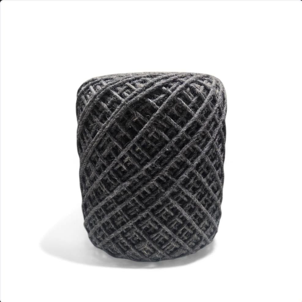 ZIKR THE STUDIO Handwoven Rope Pouf Ottoman, Grey, Textured Weave Pattern, Set of 2-picture-21