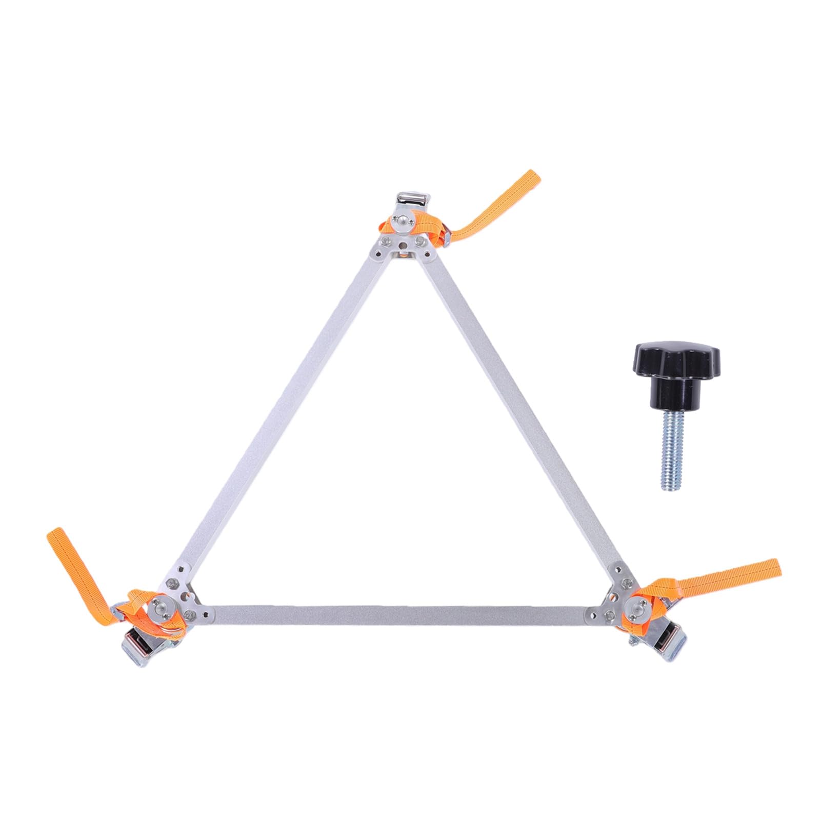Eujgoov Soporte de Pata de Trípode Móvil Soporte de Nivelación con Ruedas de Aleación de Aluminio Base Triangular Estable Ajustable Diseño Desmontable para Trabajo de Encuesta de Escáner de Estación