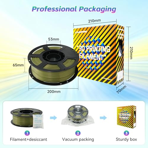 Image of FLASHFORGE Silk+ PLA Filament 1.75mm Bronze, Silky Texture 3D Printing Filament, Enhanced Layer Adhesion with Stunning Surface Finish; Chrome-Like Brilliance and Silk-Smooth Perfection