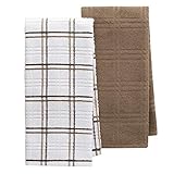 Food Network 2-pk Quick-Dry Plaid Kitchen Towels (Portabella)