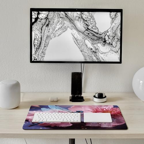 Sous-main étanche fleur bleue contre rayures et taches de bureau - 7