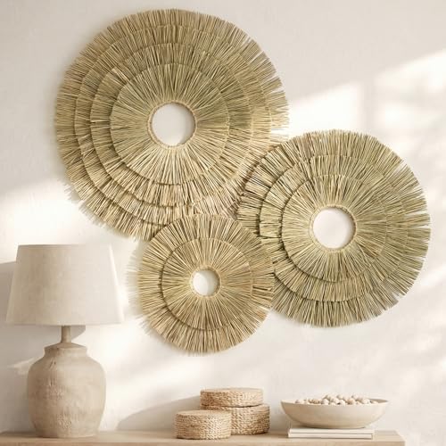 17% Off Sintuff Boho Wall Baskets – Handwoven Seagrass - Image 2