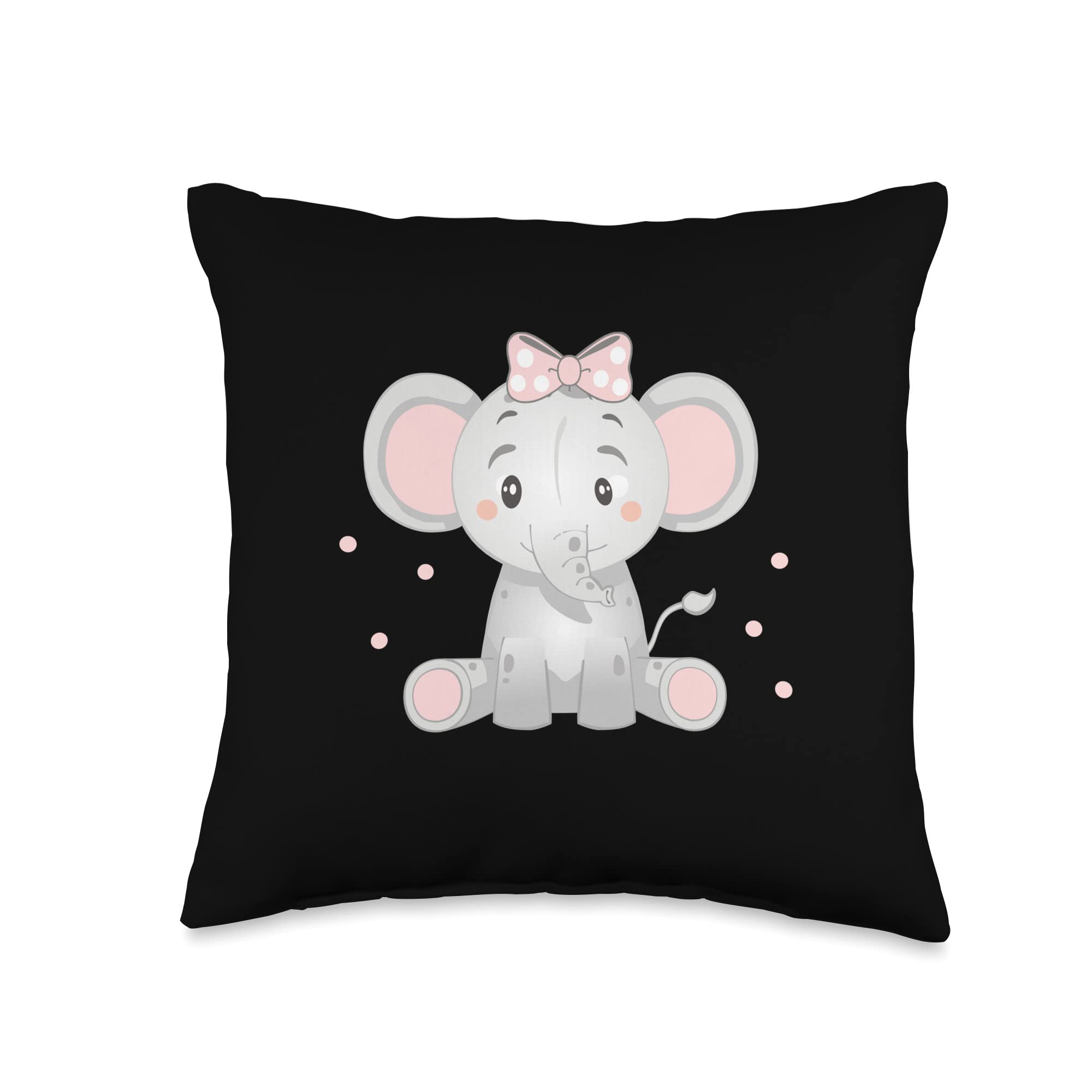 INJness Elephant Elephant Throw Pillow, 16x16, Multicolor
