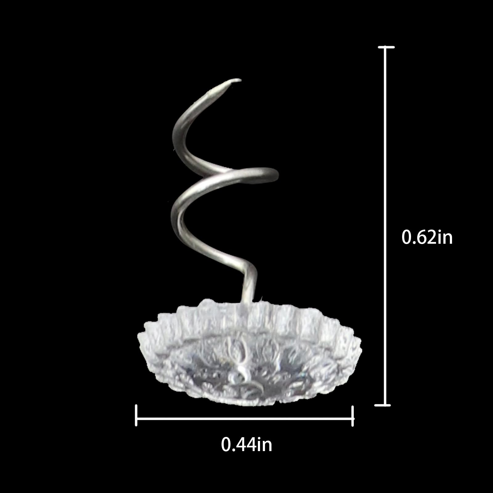 Caishun 60PCS 0.39 Inch Transparent Padded Studs Decorative Pin Headliner Sofa Cushion Holder Fitted Sheet Pin Furniture Pin