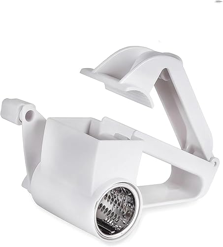 Miniatura 1 de DrMee Rallador de queso para restaurante - Rallador de queso giratorio de mano - Queso, verduras, rallador de nueces - Triturador de cocina de acero