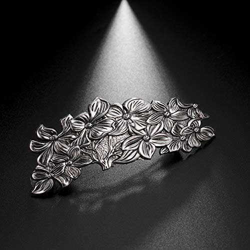 Metal Barrettes Flower And Butterfly Hairpin Large Hand Crafted Fashion Hair Clips Headwear For Woman #TOP3