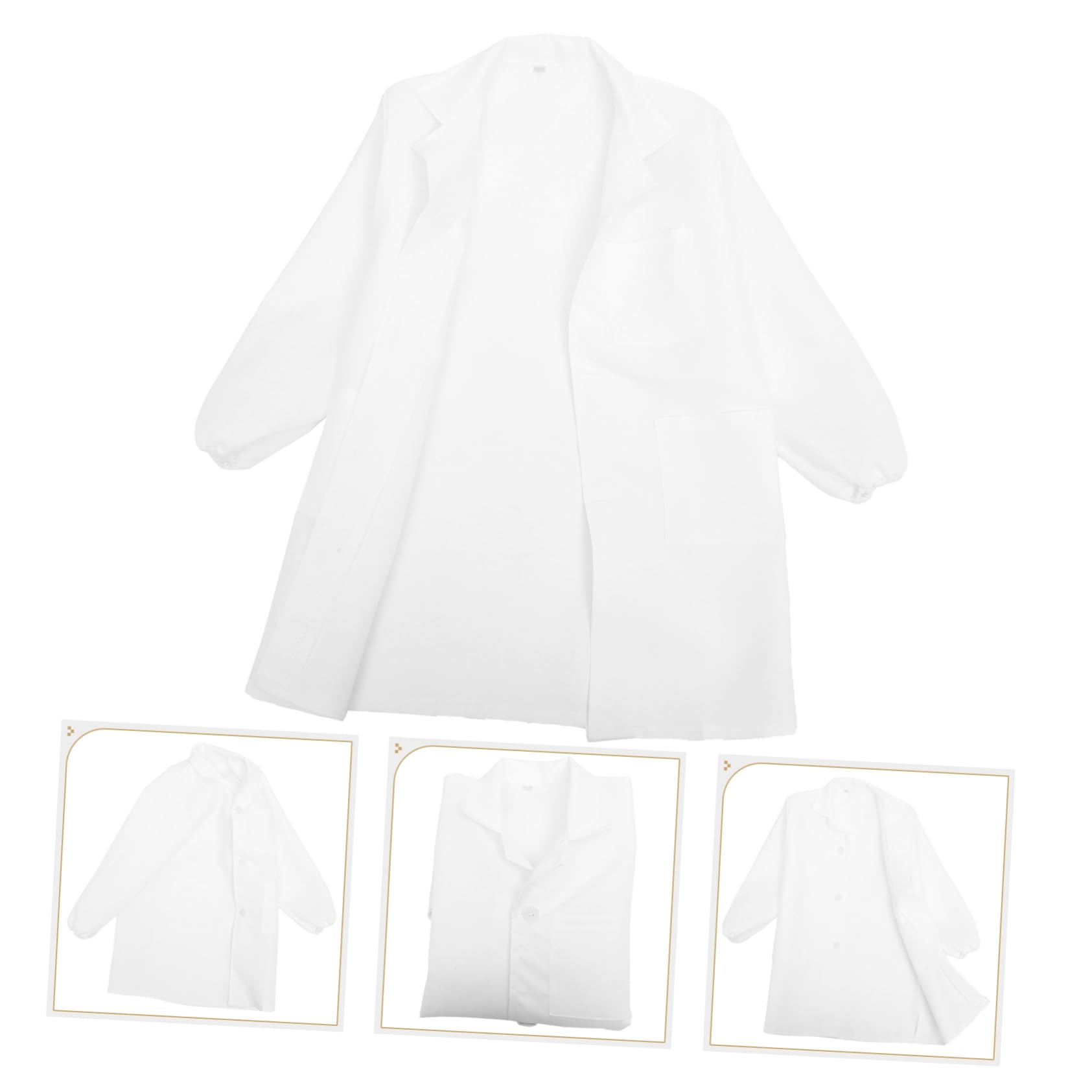 FRCOLOR Camice Scienziato per Lavabile Costume Cosplay Unisex Abbigliamento per Feste