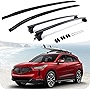 SNIXWOO Lockable Roof Rail & Cross Bar fit for Acura RDX 2019 2020 2021 2022 2023 All Black Roof Rack Side Rails Rooftop Accessories