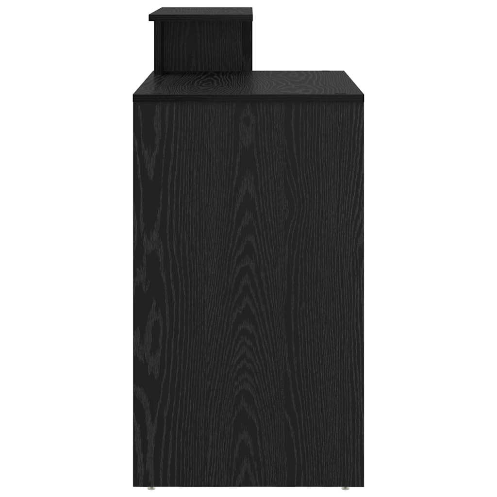 Generisch Schreibtisch Schwarz Eichen-Optik 120,5 x 44 x 88,5 cm,Möbel,Büromöbel,Schreibtische-869475