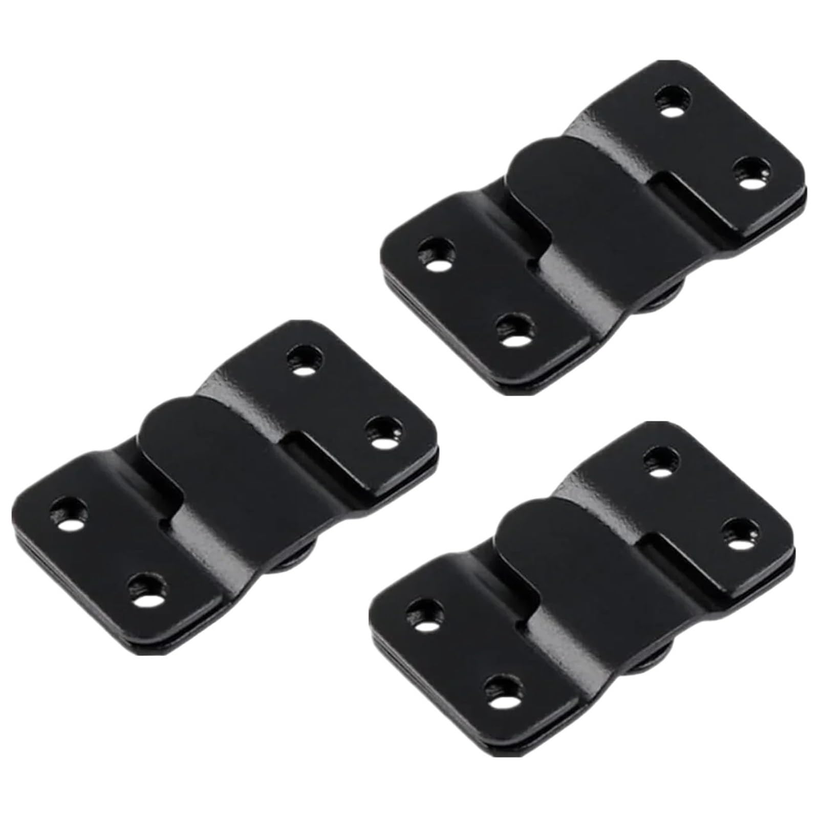 Kxaoxgrc L- 30 Set(Black) Stainless Interlocking Flush Mount Brackets, Multicolor Flush Concealed Mount Brackets 10/30 Set Stainless Steel Interlock Hangers(L- 30 Set(Black))