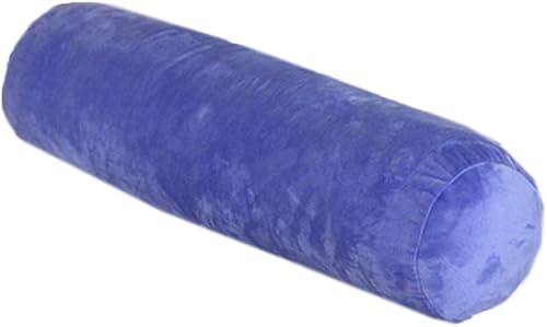 Miniatura 10 de Almohada redonda de terciopelo suave, cojín de cintura para sofá cama, almohada cilíndrica larga para cuello cervical con funda de almohada lavable