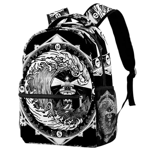 Sac à dos esquisse d'œil pour ordinateur portable et voyage urbain mixte