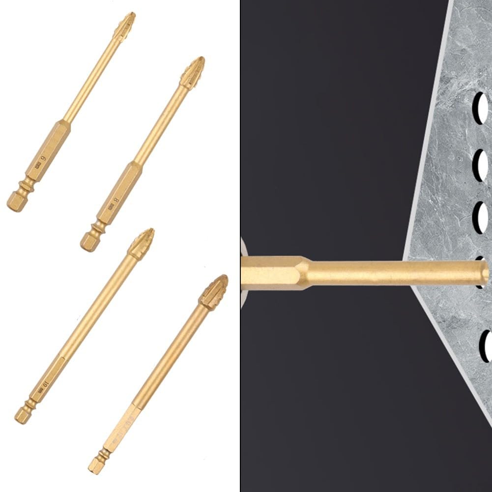 Punta Da Trapano 65 Mm Per Piastrelle E Marmo | Con Punta Di Centraggio | Gambo Esagonale 9.5 Mm - Foto 7